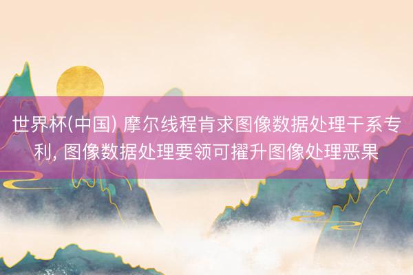 世界杯(中国) 摩尔线程肯求图像数据处理干系专利， 图像数据处理要领可擢升图像处理恶果